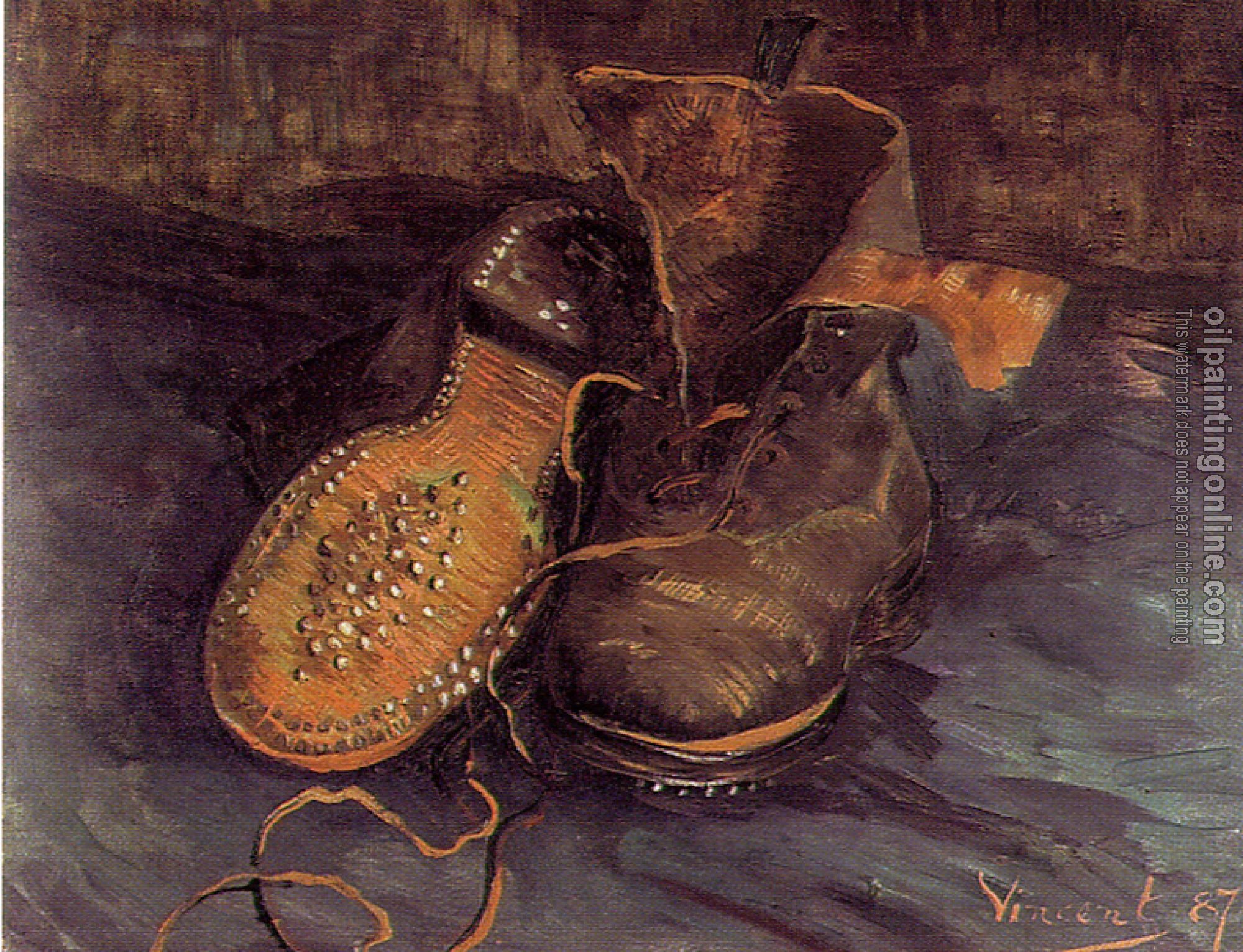 Gogh, Vincent van - A Pair of Shoes,One Shoe Upside Down
